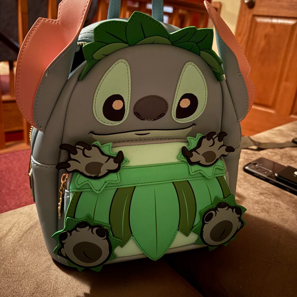Kids' Blue and Green Character Backpack